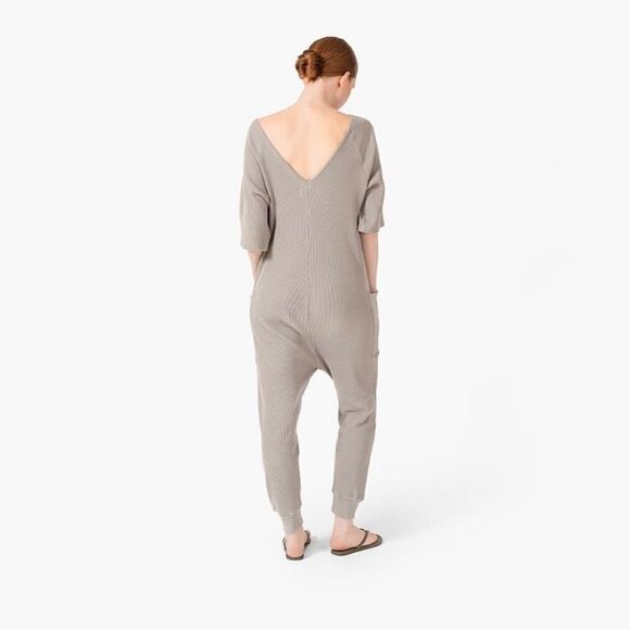 Tkees Waffle Jumpsuit Steel Gray size 2 - Picture 2 of 6